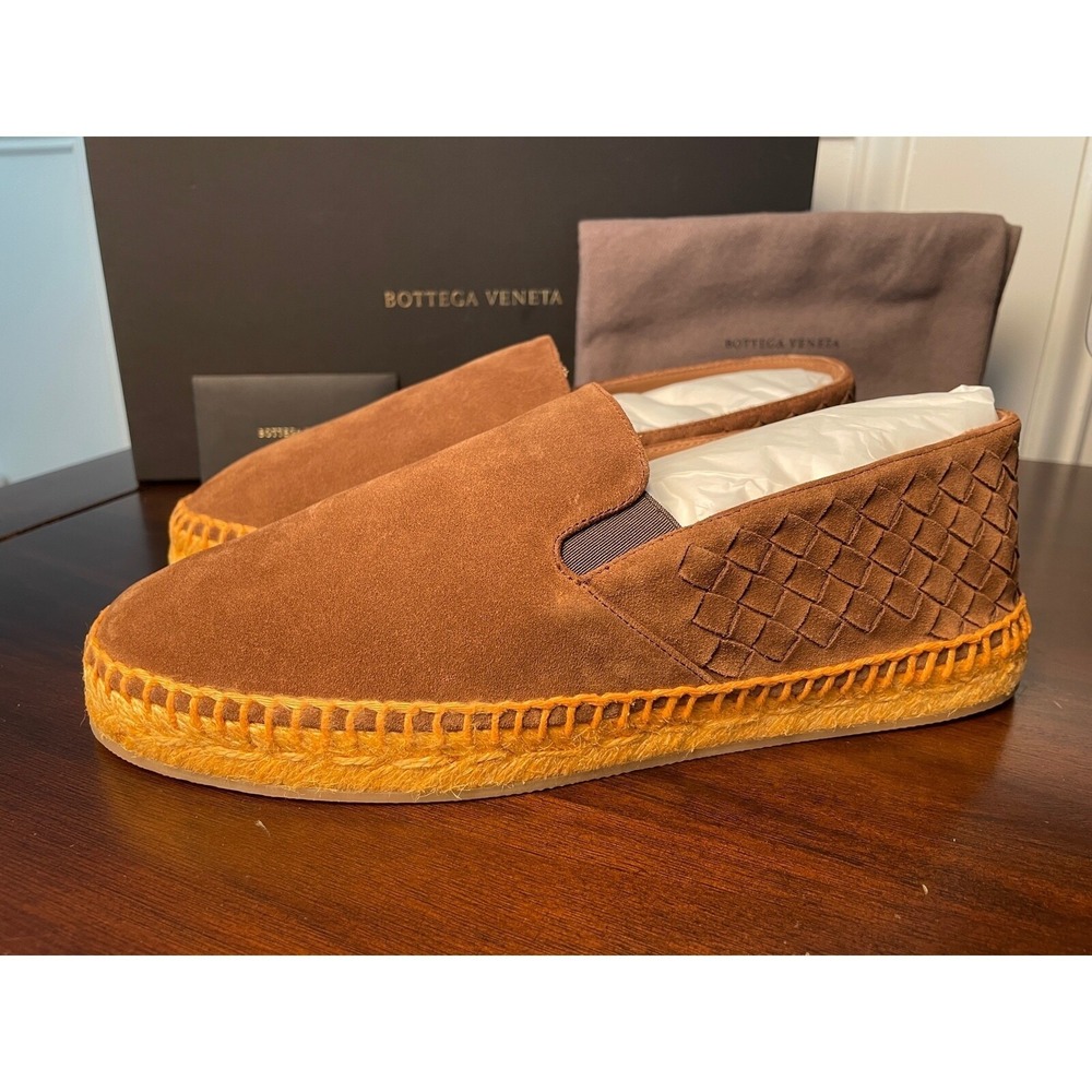 Bottega Veneta Men's Slip on Suede Espadrilles, Size‎ 40
